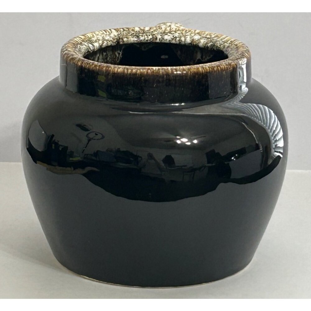 Pfaltzgraff Gourmet Brown Drip Glaze Discontinued Bean Pot NO LID USA Vintage - Picture 3 of 10